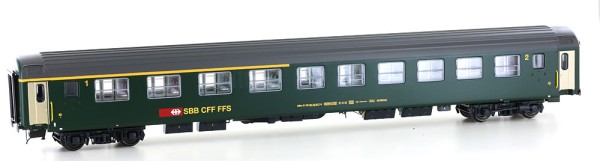 LSModels 472012 - SBB UIC-X Personenwagen 1./2.Kl asse ABm grün Ep.4b