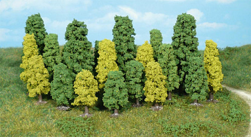 Heki 1318 - Laubbäume 4 - 8 cm 20 Stück Heki Miniwaldsortiment