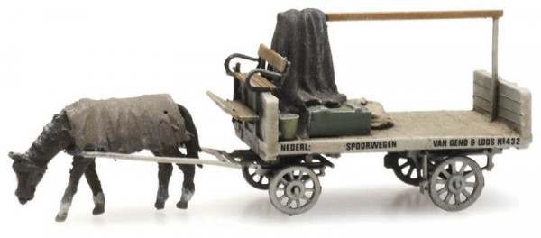 Artitec 316.079 - VG&L Pferde-Lastwagen 1:160 Fertigmodell aus Resin, lackiert