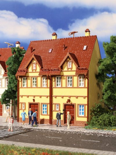 Vollmer 43844 - Reihen-Doppelhaus (gelb)