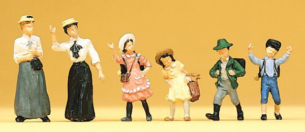 Preiser 12194 - Frauen und Kinder um 1900 6 teilig