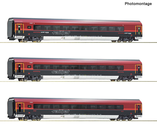 Roco 6210312 - ÖBB 3er Set Railjet 1 ÖBB DCC E6