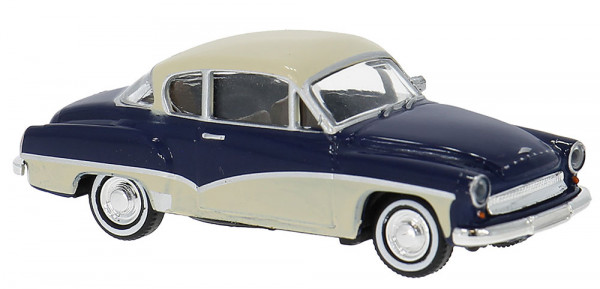 Brekina 27160 - Wartburg 311 Coupe dunkelblau/hellbeige 1959