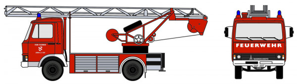 Loewe 4110 - Iveco Magirus "Zeta" 90M5 - DL18 Feuerwehr Landau/Isar