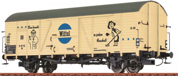 Brawa 50489 - DR gedeckter Güterwagen Glr Ep.3, "Wittol"