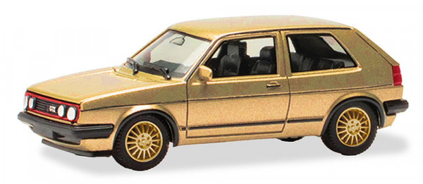 Herpa 430838-006 - VW Golf II GTI, goldmetallic