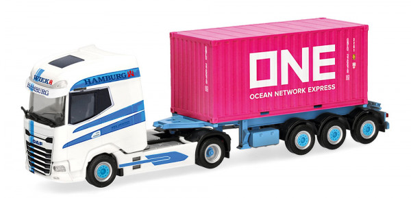 Herpa 321563 - DAF XG+ Container-Sattelzug "Wiek Spedition/ONE"