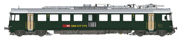 LSModels 17555 - SBB Elektrotriebwagen RBe4/4 grün Ep.5, AC-digital
