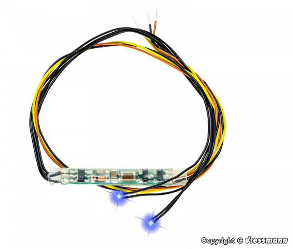 Viessmann 5271 - Mini-LED blau, 2 Stück mit Mikro-Blinkelektronik