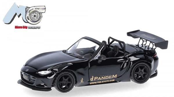 Herpa 87MC000143 - Mazda MX-5 Rocket Bunny, schwarz (black)