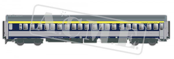 ACME 51237 - PRIV Schlafwagen WLABee blau/gelb, GIF E6