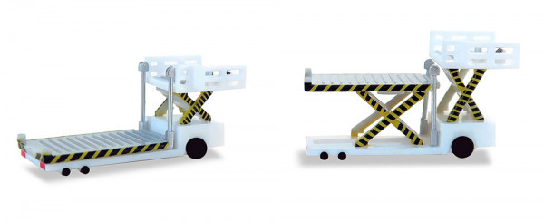 Herpa 520621-001 - Container Loader - weiß/white (2 Stück)