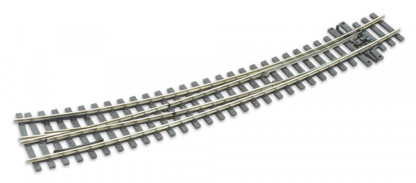 Peco SLE1486 - H0m Code 75 Bogenweiche 10* rechts, leitendes Herzstück
