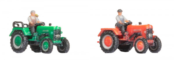 Noch 44609 - Traktor McCormick D 2 Stück, rot und grün