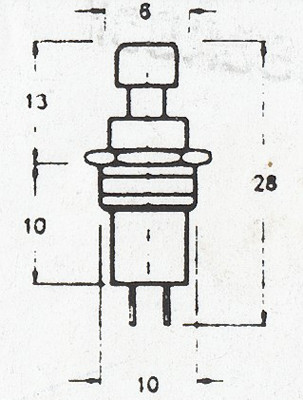 Weinert 2055 - Drucktastenschalter schwarz