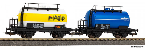 Piko 28330 - FS Set 2-teilig Kesselwagen Ep.4, Agip + ausiliare/Milano