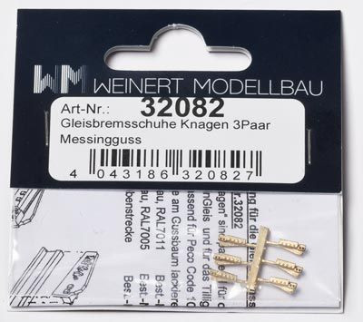 Weinert 32082 - Gleisbremsschuhe Knaggen 3Paar