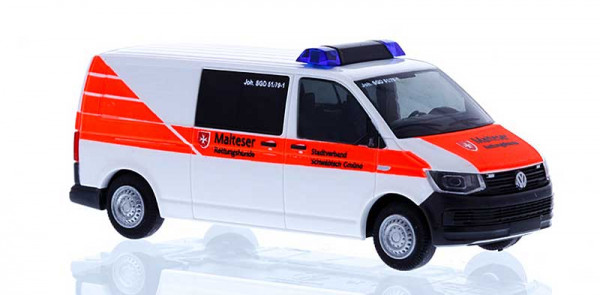 Rietze 53976 - Volkswagen T6 Rettungshunde Malteser Schwäbisch Gmünd