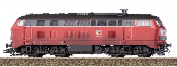 Trix 22487 - DB AG Diesellok BR 218 orientrot Ep. 5, gealtert, DCC + Sound