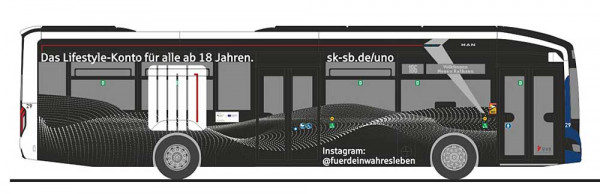 Rietze 76358 - MAN Lion´s City 12 E Völklinger Verkehrsbetriebe