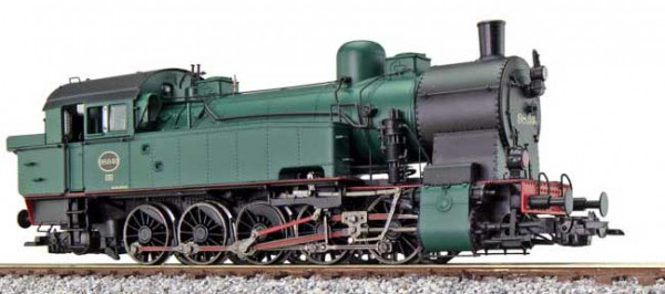 ESU 31296 - SNCB Dampflok T 16.1 Serie 98 schwarz/grün Ep.3, DC/AC mit Sound und Rauch