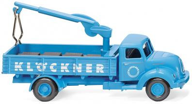 Wiking 042603 - Magirus Sirius Pritschen -Lkw mit Ladekran "Klöckner"