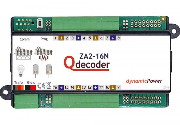 Viessmann 1409 - Motorweichendecoder Qdecoder ZA2-16N dlx – ehem. Art. QD153