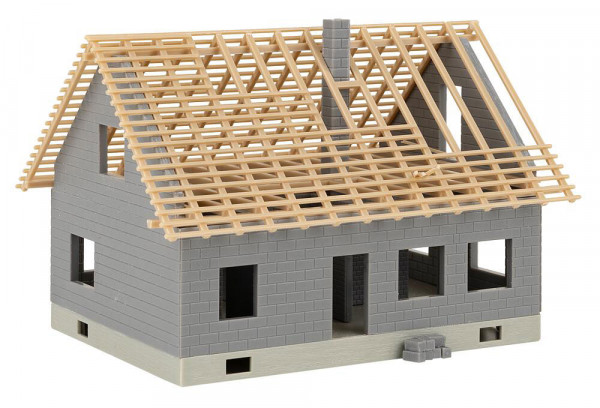 Faller 130658 - Haus im Bau mit Kran