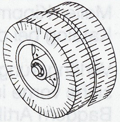 Weinert 4397 - Doppelreifen z.B. Faun 4Stk