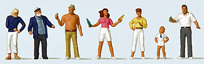Preiser 10690 - Am Kiosk, 7 Figuren