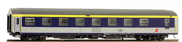 LSModels 47080 - ÖBB Schlafwagen WLABmz 71-71 hellgrau/blau Ep.5, mit gelber Linie über dem Fensterb