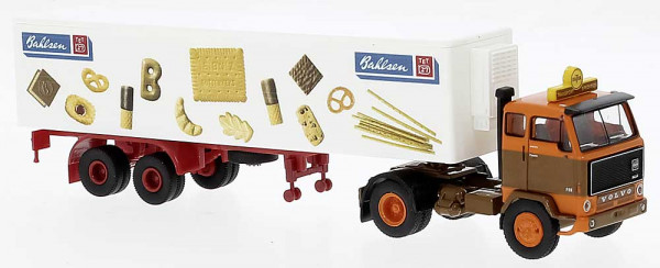 Brekina 85672 - Volvo F 89 Koffer-SZ 1972, Datra - Bahlsen,