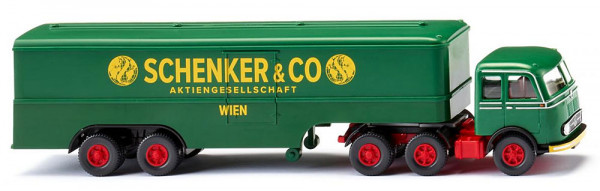 Wiking 051327 - MB LPS333 Koffersattelzug "Schenker"