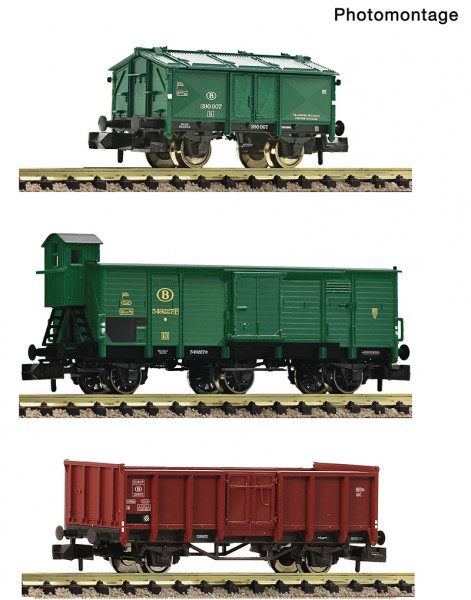 Fleischmann 6660077 - SNCB 3er Set Güterzug SNCB E3