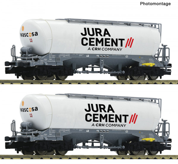 Fleischmann 6660090 - SBB Set 2-teilig Silowagen Uacns Ep.6, "Wascosa/Jura Cement"