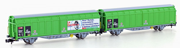 Hobbytrain H24664 - SBB Set 2-teilig 2er Set Schiebewandwagen Hbbillns-x Ep.5, "Decibello"