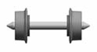 Liliput 969300 - Scheibenradsatz isol. NEM 311 d=5,6 mm (2 St.)