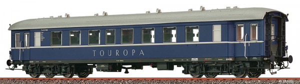 Brawa 46209 - DB Reisezugwagen C4ywe blau "Touropa" Ep.3, AC + LED Innenebeleuchtung