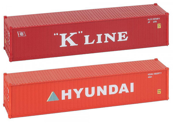 Faller 182055 - 40´ Container K-LINE und HYUN