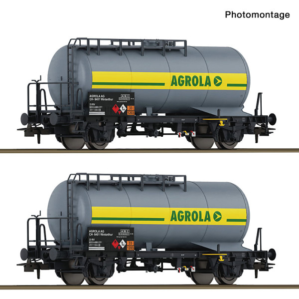 Roco 6600420 - PRIV 2er Set Kesselwagen Agrola 56