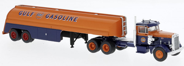 Brekina 85763 - Peterbilt 281 tanker "Gulf"