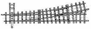 Bemo 4211000 - 12° Weiche links 162,3 mm R 515 mm