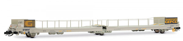 Arnold HN9772 - SNCF, 3-achs. Autotransportwagen für Lieferwagen und Klein-Lkw, Bauart Ladks, graue