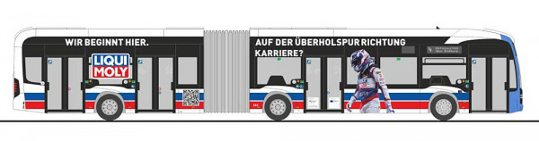 Rietze 77652 - Mercedes-Benz eCitaro G SWU Ulm - Liqui Moly