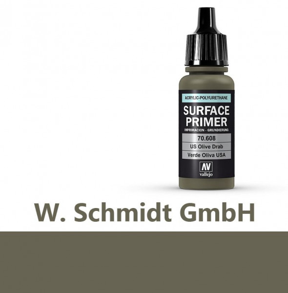 Vallejo 770608 - Primer (Grundierung) US Olivgrau, 17 ml