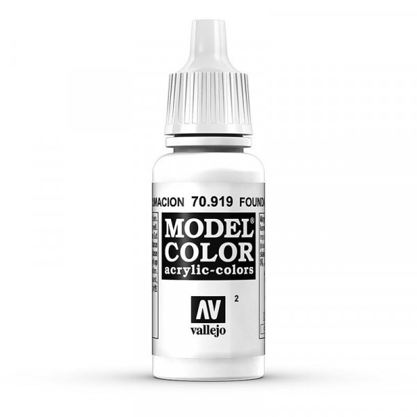 Vallejo 770919 - Model Color Farbe Grundierung, weiß, Matt, 17 m