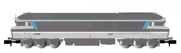 Arnold HN2653 - SNCF, Diesellokomot4e CC 72006 in „Multiservice“-Farbgebung mit rotem SNCF-Logo auf