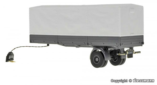 Viessmann 8228 - 1-achs Planensattelauflieger, Funktionsmodell
