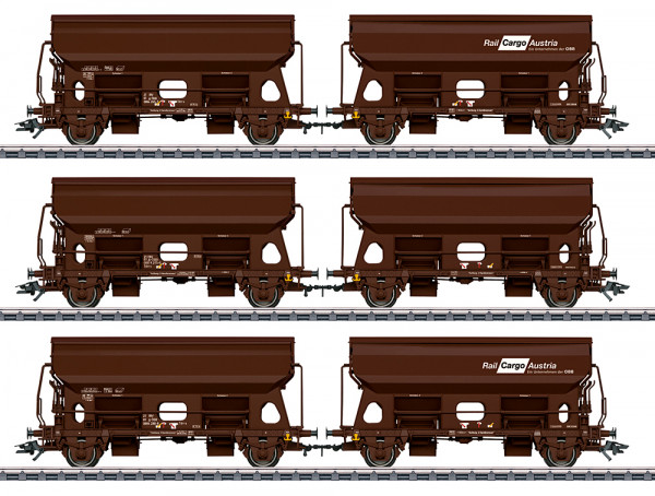 Märklin 46308 - ÖBB Set Selbstentladewagen 6-teilig Ep.6, -3x festgekuppelte Wagenpaare