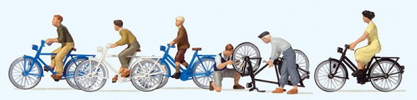 Preiser 10716 - Jugendliche mit dem Fahrrad
